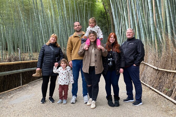 Arashiyama Bamboo Forest Family Bike Tour ( Infants & Kids ) - Walking through the Bamboo Forest Street