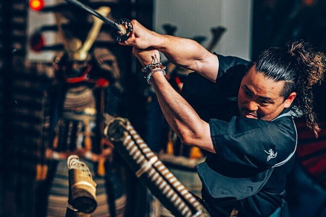 Authentic knife making experience at a blacksmith in Kyoto - Hammering the blade into shape