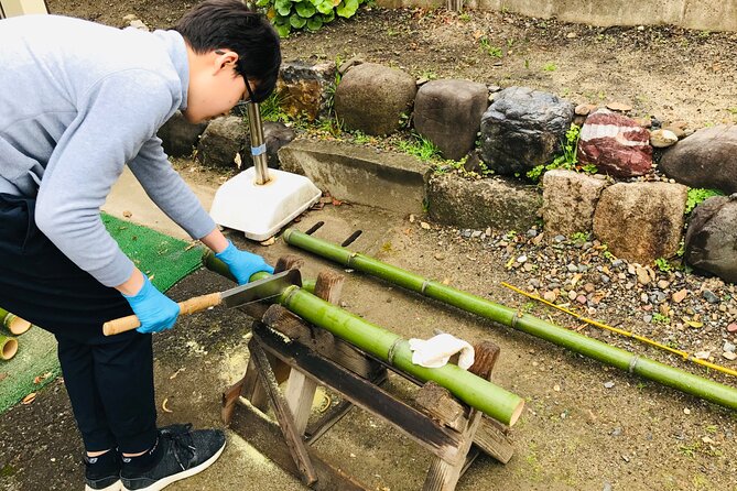 Bamboo LED Lantern Making Experience in Kyoto Arashiyama - Entering a family workshop in Arashiyama
