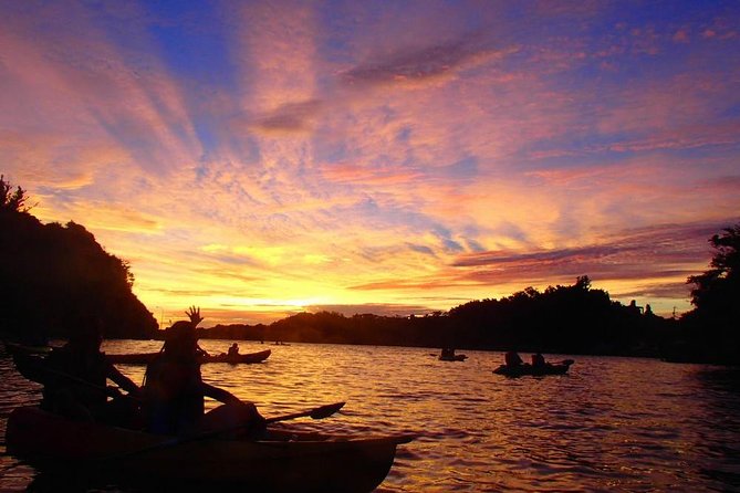 Beautiful sunset kayak tour in Okinawa - From Kadena’s river to Okinawa’s western sea