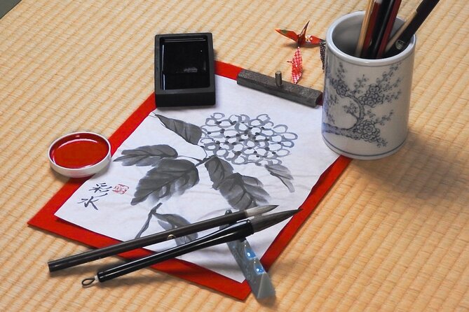 Calligraphy & Digital Art Workshop in Kyoto - A 15-minute tea break keeps the pace comfortable