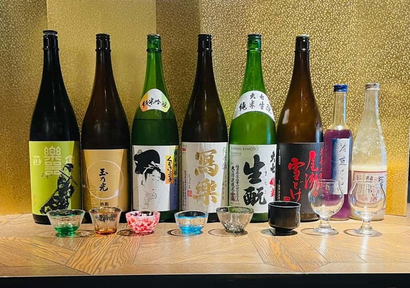 Casual Japanese sake tasting and snack experience, Kabukicho - Eight Japanese drinks, one useful comparison