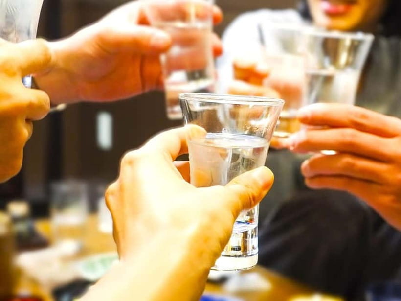 Casual Japanese sake tasting and snack experience, Kabukicho - The final glass: amazake as dessert