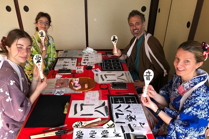 Cultural Activities :Kimono, tea ceremony, Calligraphy and Amulet - The tea ceremony, prepared rather than performed