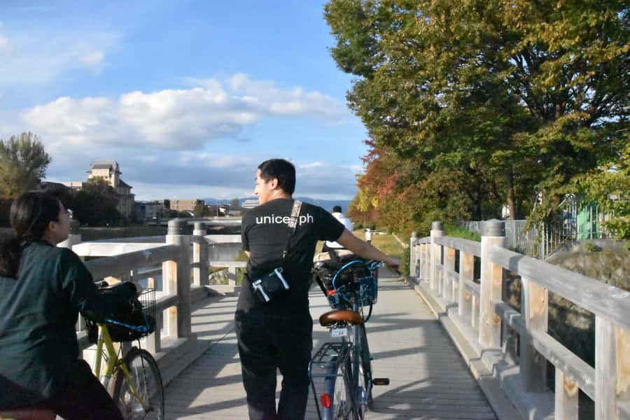Cycle Kyoto's Hidden Gems & Gion Stroll - Passing through university and residential Kyoto