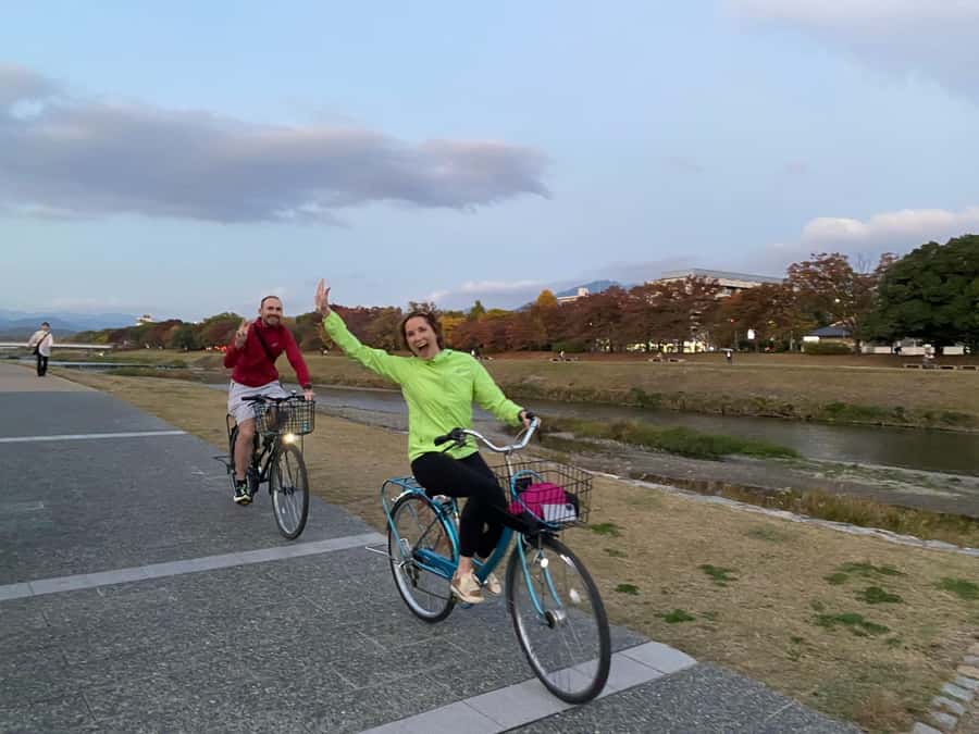Cycle Kyoto's Hidden Gems & Gion Stroll - From Sanjo Ohashi to a quiet riverside road