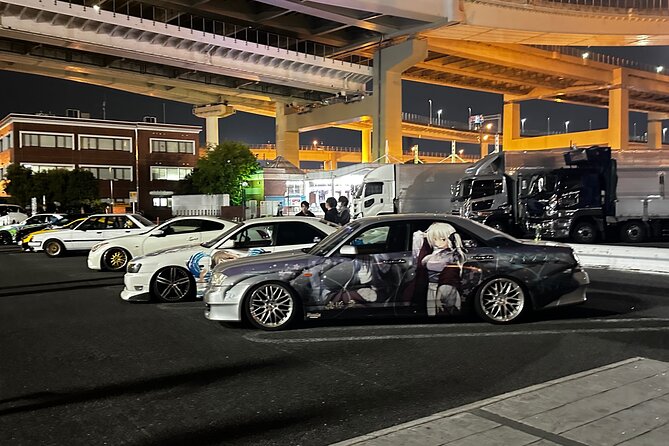 Daikoku Car Club Temporary Membership - Rainbow Bridge and Tokyo Bay after dark
