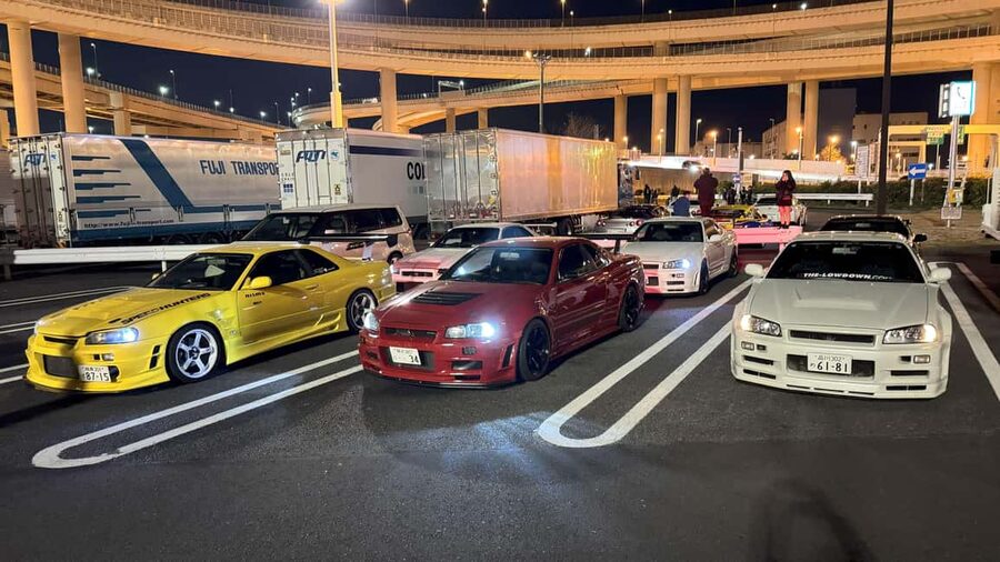 Daikoku & Tokyo JDM Night Tour in R34 or TopSecret R35 GT-R - Why Daikoku PA Is the Main Event