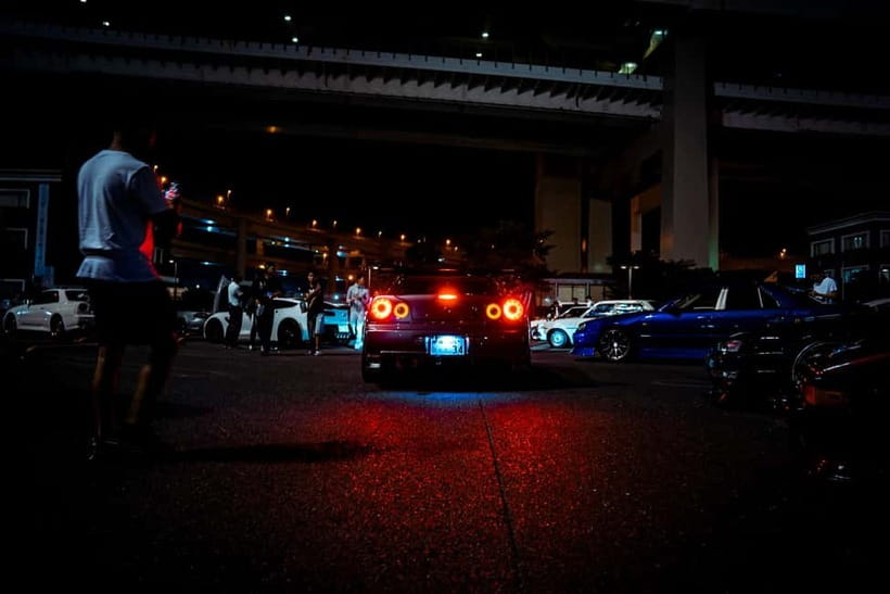 Daikoku & Tokyo JDM Night Tour in R34 or TopSecret R35 GT-R - One Hour Among Japan’s Night Cars