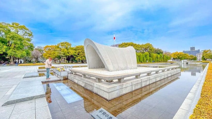 Day Trip to Hiroshima & Miyajima with Itsukushima Shrine - Walking through Hiroshima Peace Memorial Park