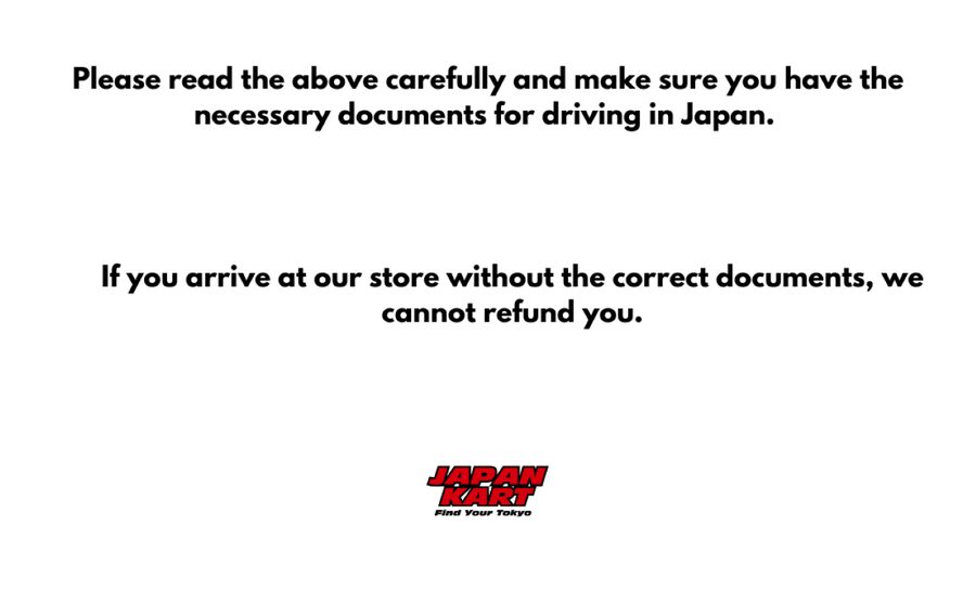 East Tokyo Go-Kart Tour - The paperwork that can make or break your booking