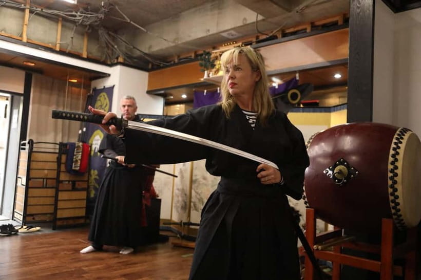 Experience Samurai and traditional Culture to the fullest - Calligraphy, Kanji, and a samurai farewell