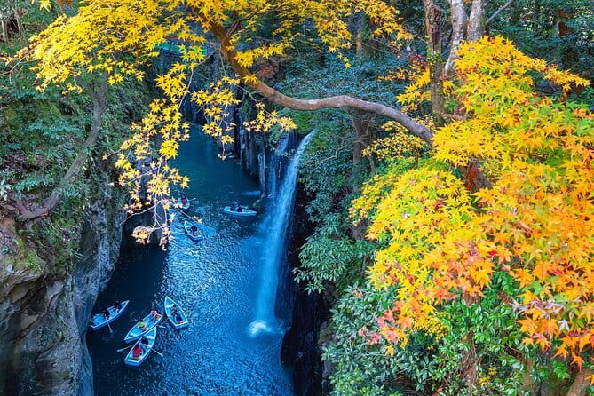 From Fukuoka: Miyazaki, Takachiho Gorge And Shrine Day Tour - Takachiho Gorge and the Manai Waterfall view