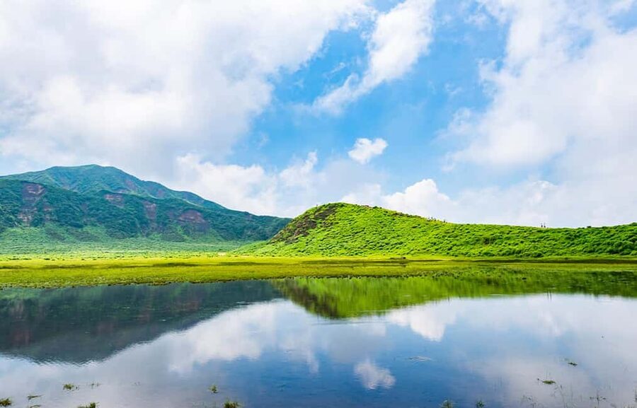 From Fukuoka: Mount Aso, Kurokawa Onsen, and Shrine Tour - Kusasenri gives you time to slow down