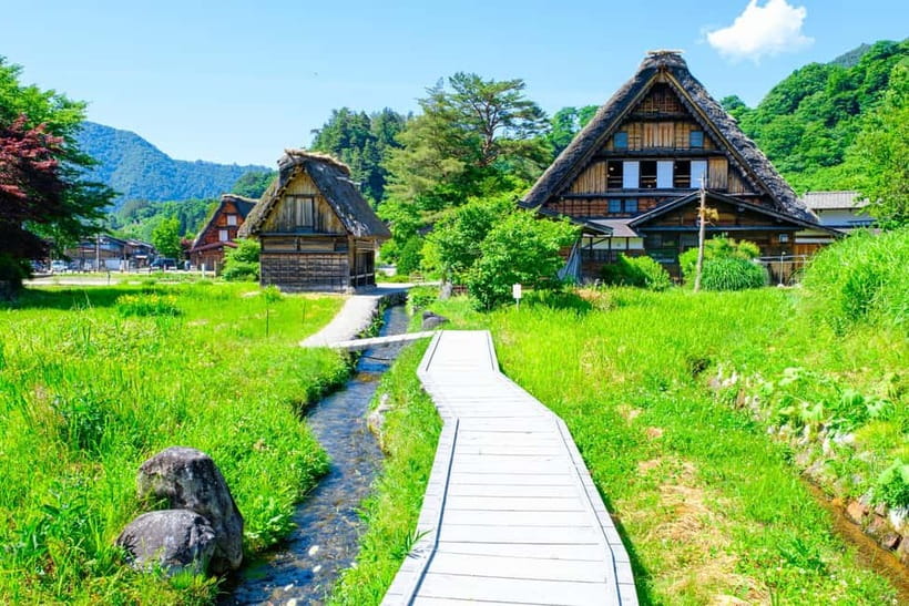 From Nagoya: Gujo, Hida Takayama, and Shirakawa-go Day Tour - Gujo Hachiman: canals, wooden homes, and a short clock