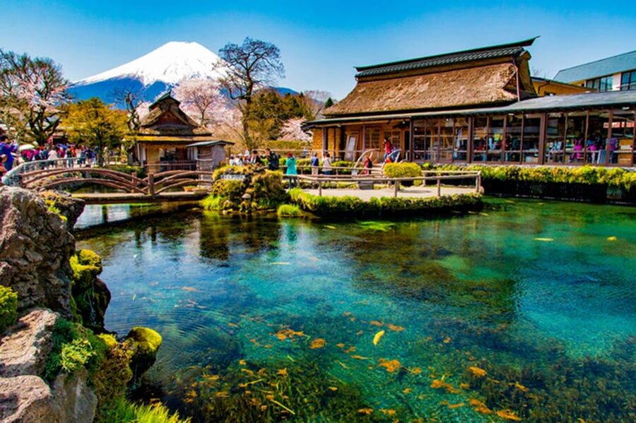 From Tokyo: Fuji Mountain Area - FujiQ - Lake Kawaguchiko - Chureito Pagoda - The long ride from Tokyo to Fuji country