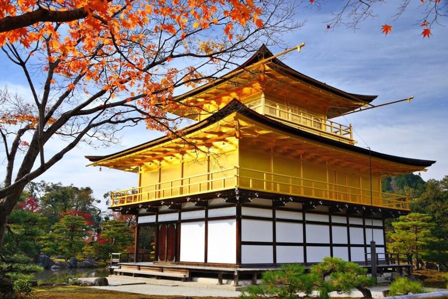 Golden Pavilion, Nijo Castle, & Nishiki Market Half day tour - Kinkaku-ji and the famous gold reflection