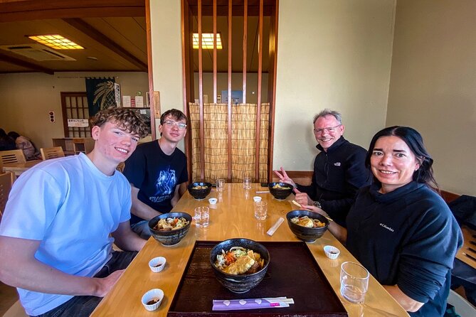 Hidden Fuji drive tour with a Local English speaking guide - Yoshida udon, a practical local lunch