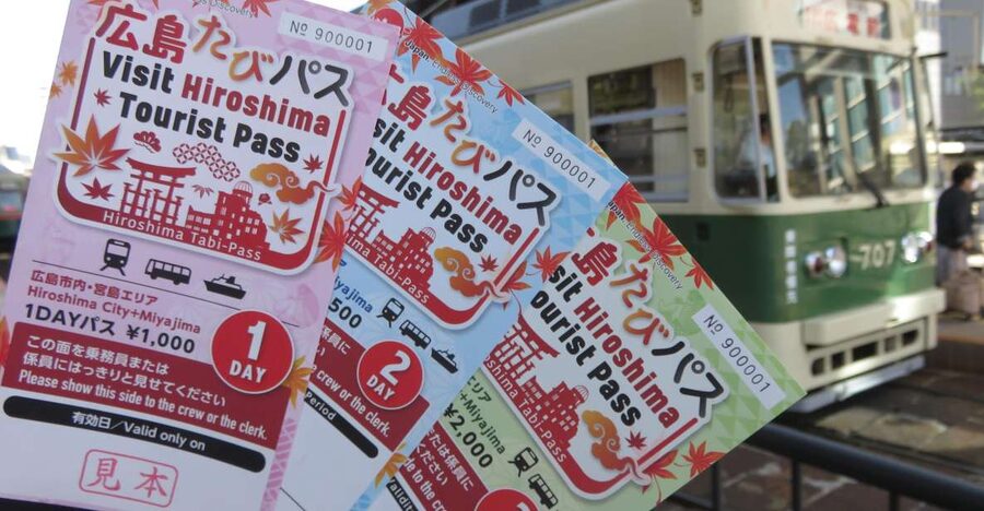 Hiroshima:Visit Tourist Pass(1, 2, 3day and 3day middlearea) - Hiroshima streetcars and the central sightseeing route