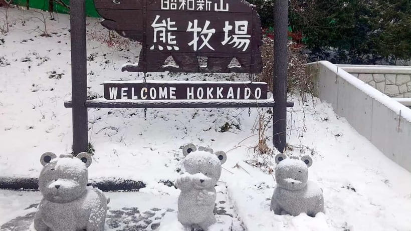 Hokkaido Seasonal: Lake Toya & Noboribetsu Jigokudani Valley - Snowmobiling across the fields