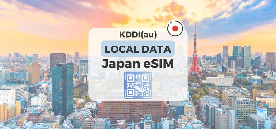 Japan: eSIM with Unlimited Local 4G/5G Data - Installing the QR code before you fly
