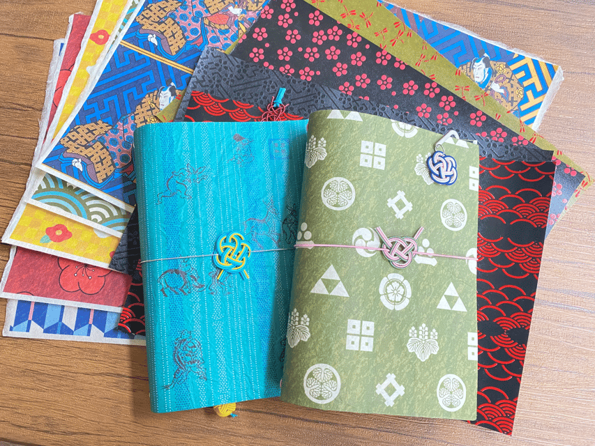 Japanese paper Notebook and Mizuhiki Belt Bookmark Workshop - What the $113 price really includes
