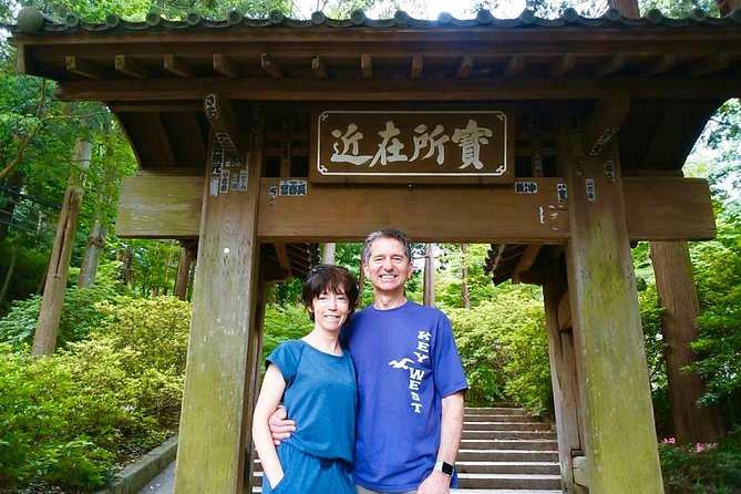 Kamakura Private Tour: Temples, Nature, and the Great Buddha - Hasedera combines gardens, slopes, and ocean views