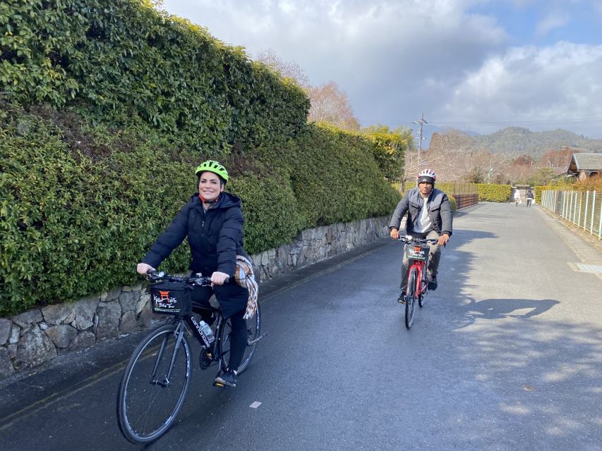 Kyoto: Afternoon Bamboo Forest and Monkey Park Bike Tour - Togetsukyo Bridge and the river scenery