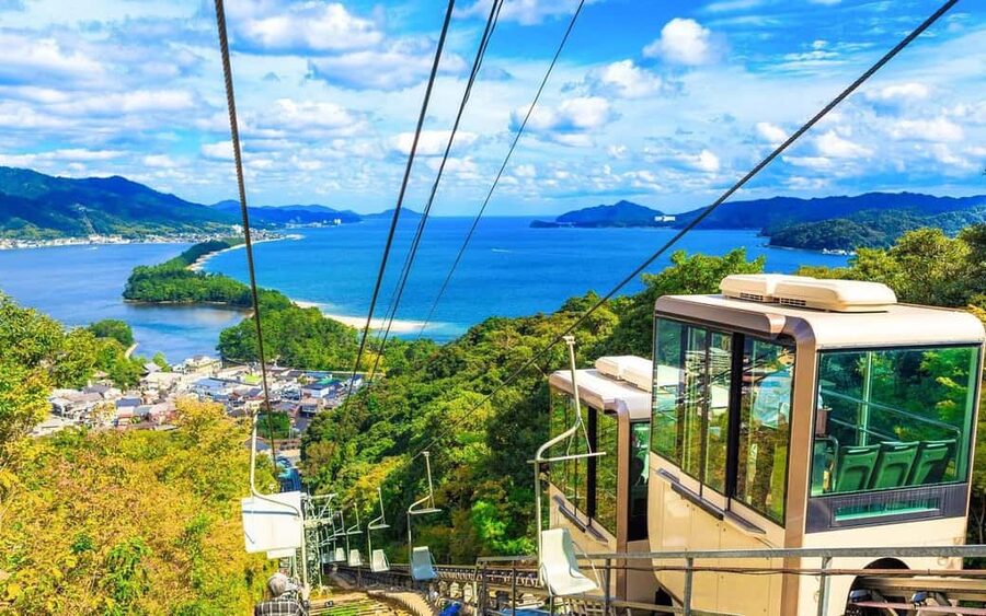 Kyoto Amanohashidate,Ine Bay Trip with Optional boat/Ropeway - Amanohashidate from the Viewland observatory