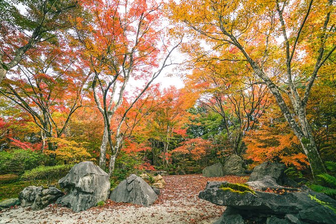 Kyoto Arashiyama Bamboo forest & Garden Half-Day Walking Tour - Okochi Sanso Garden and the views above Arashiyama