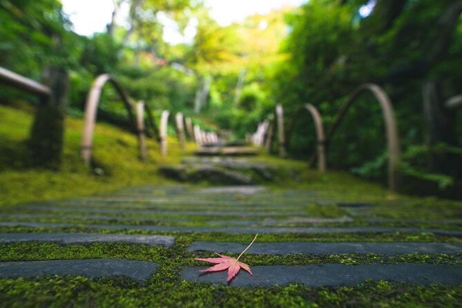 Kyoto Arashiyama Bamboo forest & Garden Half-Day Walking Tour - Finishing near the bridge and souvenir street