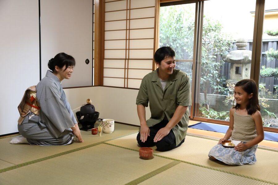 Kyoto Fushimiinari:Wagashi Making & Small Group Tea Ceremony - Making wagashi in the kitchen