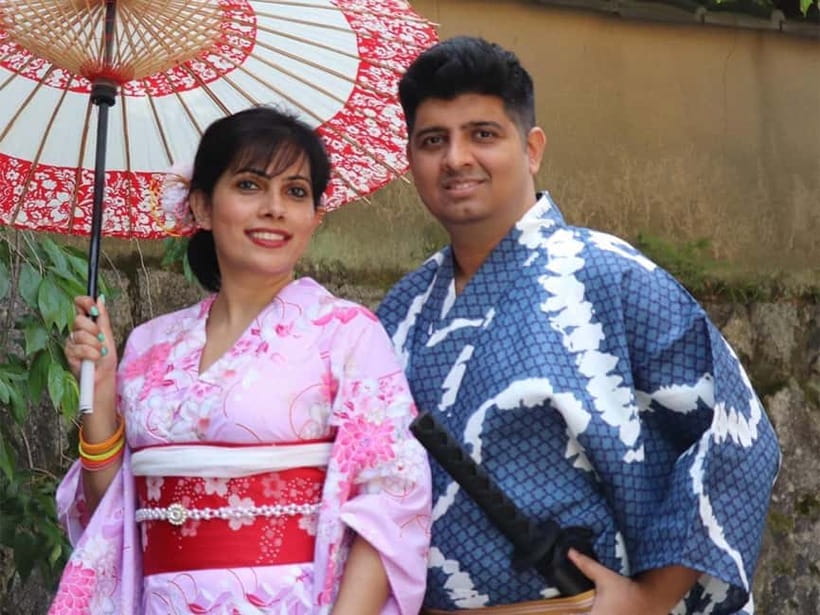 Kyoto Kimono Rental mimosa |Kimono/Yukata Rental Couple Plan - Adding a private photographer
