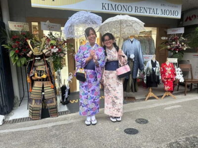 Kimono Rental with Hairstyling and Accessories