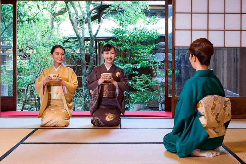 Kyoto: Kimono Tea Ceremony with Matcha and Sweet - Learning the Tools, Movements, and Etiquette