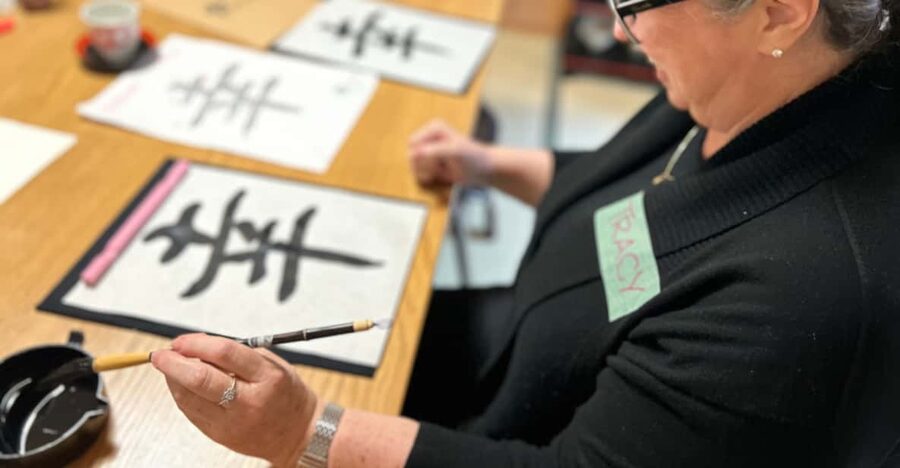 Kyoto: Local Home Visit and Japanese Calligraphy Class - A Kyoto home visit with brush, ink, and washi