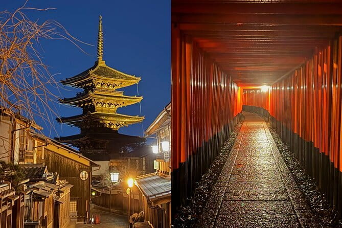 Kyoto Magical Night English Tour: Gion & Fushimi Inari Shrine - Key points at a glance