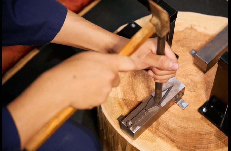 Kyoto: Ninja Weapon Forging Experience - Kanji engraving gives the piece a story