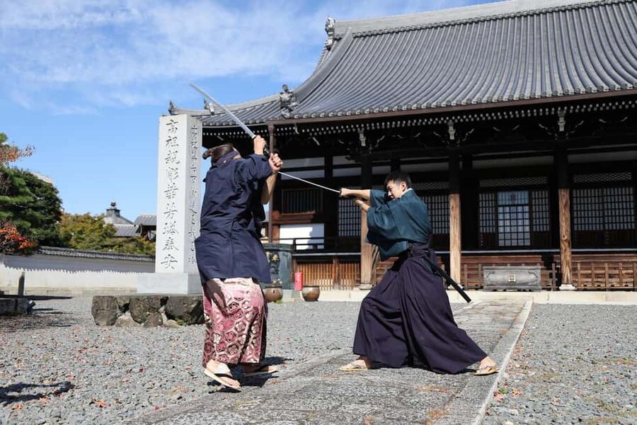 Kyoto: Samurai Sword & Kimono Action Filming Experience - Filming your own samurai action scene