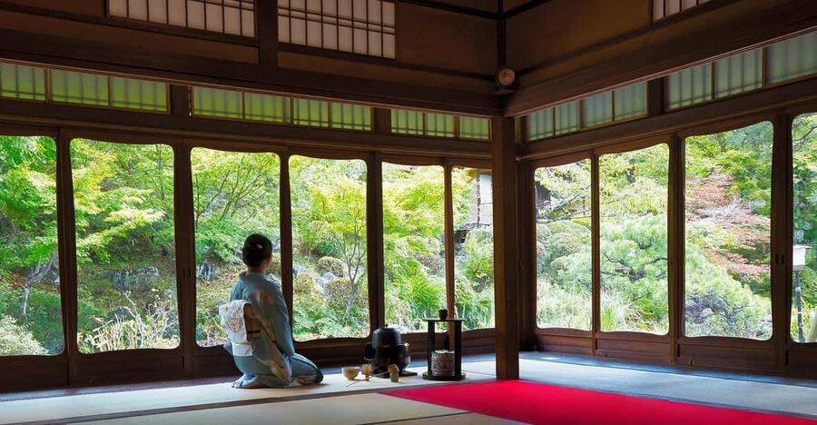 Tea Ceremony in a Traditional Tea House in Kiyomizu