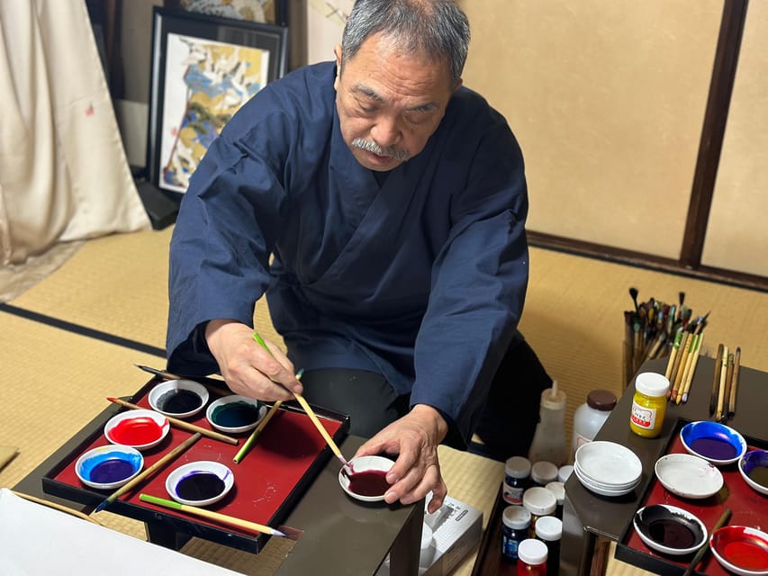 Kyoto: Traditional Yuzen Dyeing Experience - Painting Silk Without Rushing the Details