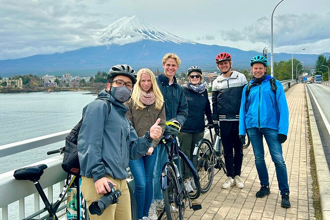 Lake Kawaguchi Explorer: E-Bike Guided Tour - Crossing Lake Kawaguchi Ohashi Bridge