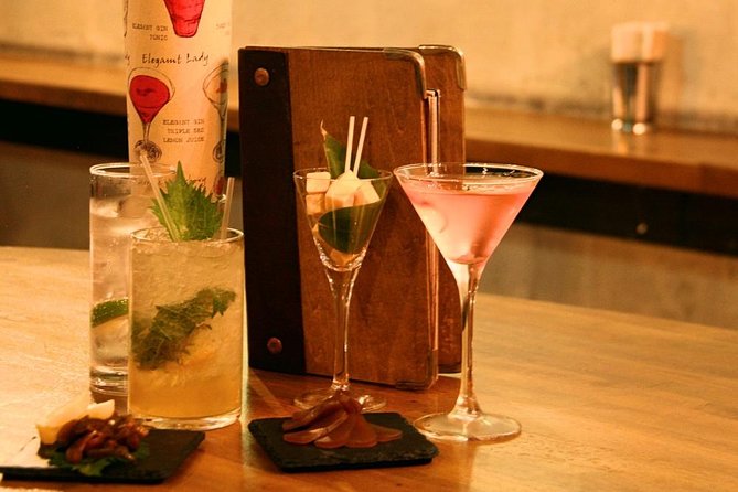 Luxury Tokyo Sake, Cocktail, Whisky and Pairing Tour - Nine dishes make the drinks more useful