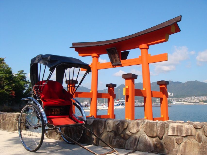 Miyajima: Private Rickshaw Tour to Itsukushima Shrine - From the ferry terminal to old Miyajima