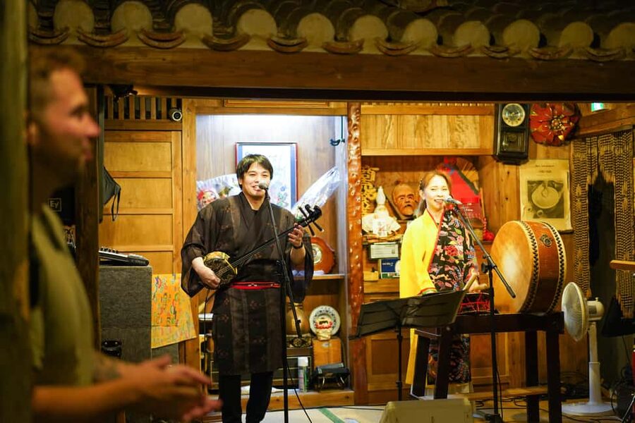 Naha Bar Hopping Tour in Okinawa - Starting at Tenbusu Naha and entering Naha after dark