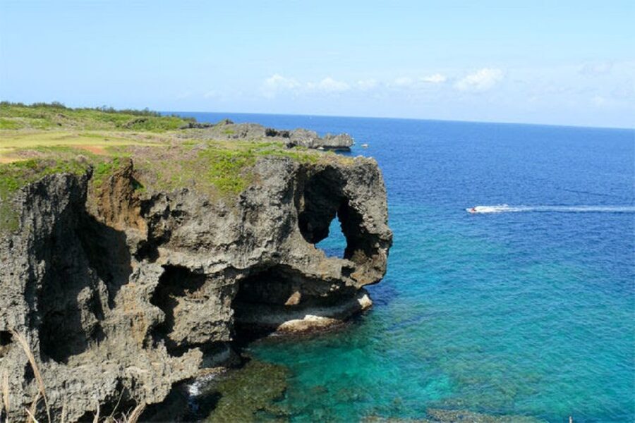 Naha: North Okinawa Sightseeing Tour & Churaumi Aquarium - Cape Manzamo ends the day with Okinawa’s classic cliff view