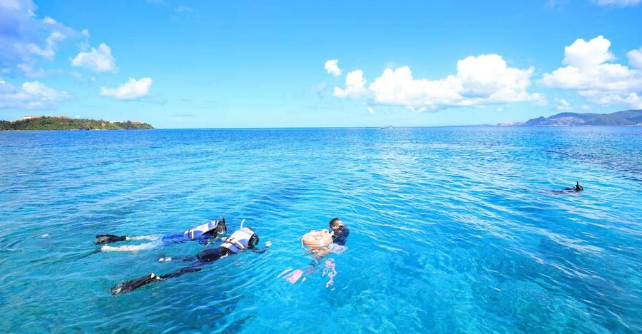Naha, Okinawa: Keramas Island Snorkeling Day Trip with Lunch - The boat ride and onboard routine