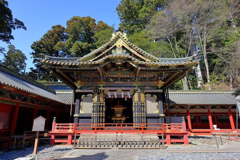 Nikko: Kegon Falls, Lake Chuzenji & Toshogu Temple - Seeing Shinkyo Bridge from the coach