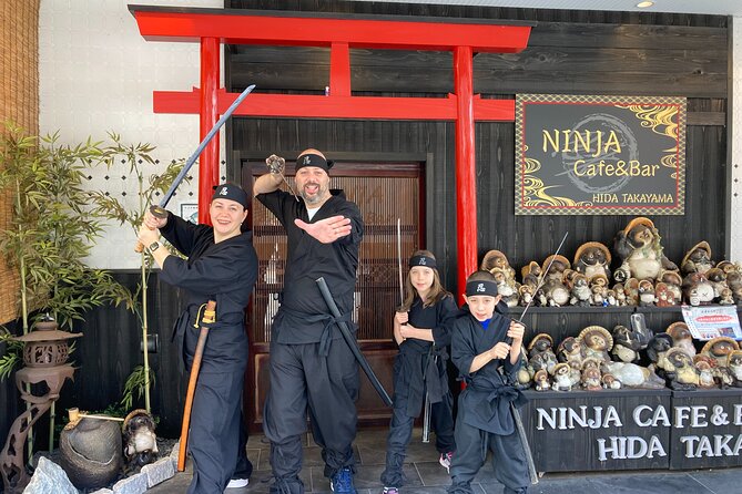 Ninja Experience in Takayama - Basic Course - Trying the Blowpipe and Sword Kata