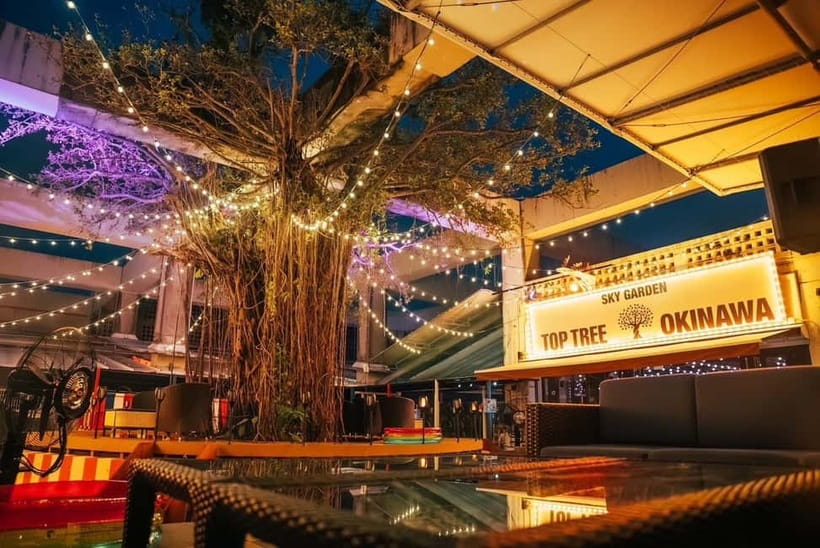 Okinawa:Sky BAR TOPTREE Nightclub Entry Ticket+Drink & VIP - Key points at a glance